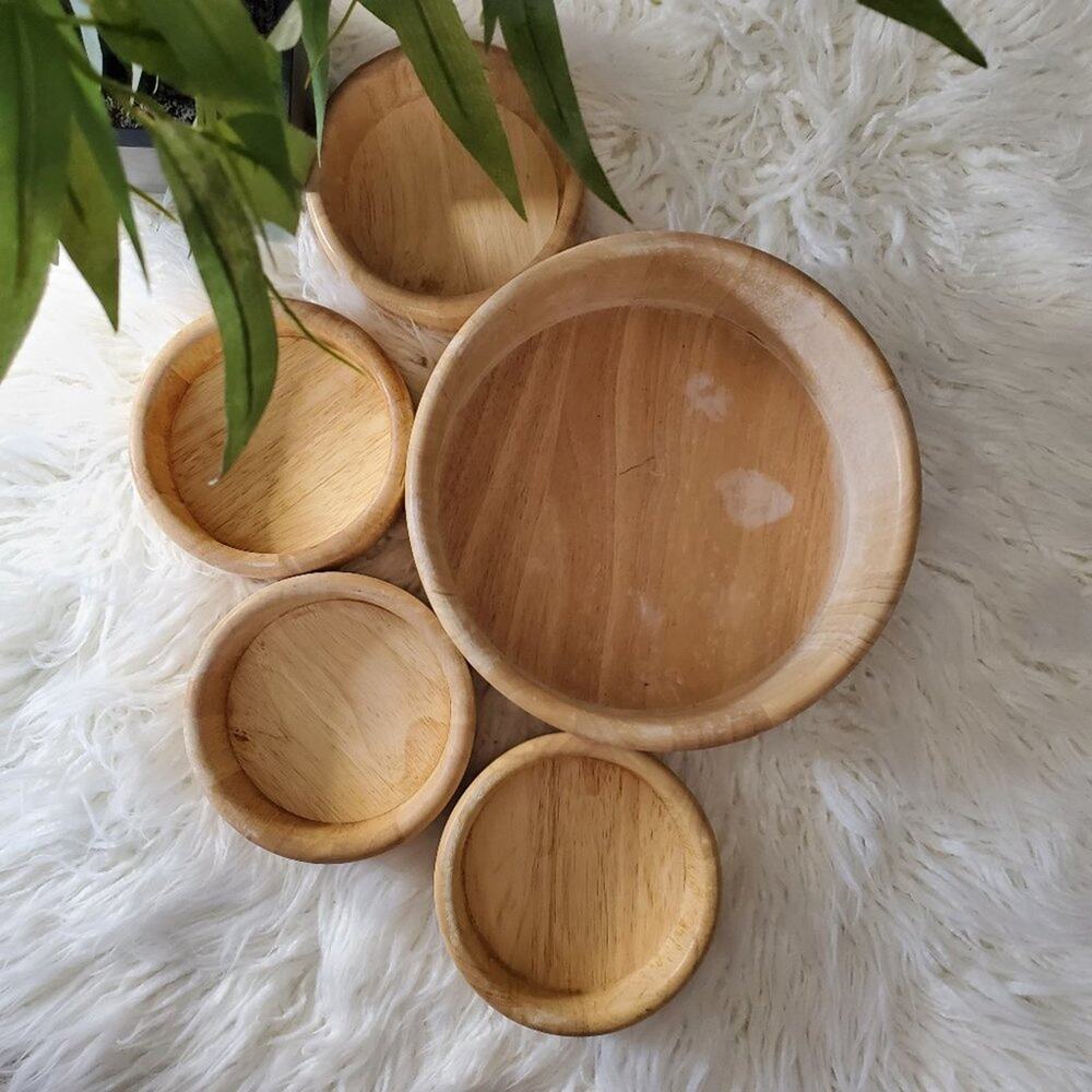 Vintage Home Wooden Salad Bowl Set